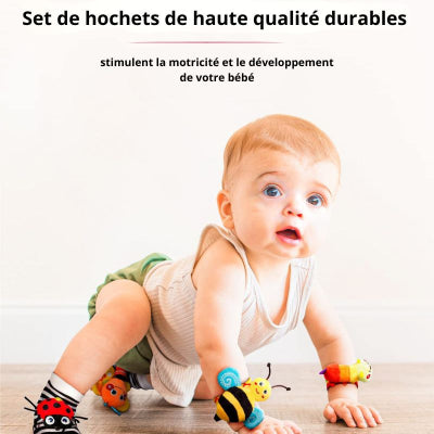 Babyfun™ | Set de hochets sensoriels +Tapis d'éveil pour bébé