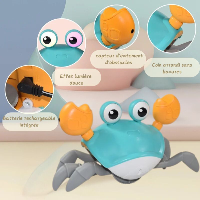 CrabyGo™ | Crabe marcheur interactif pour bébé