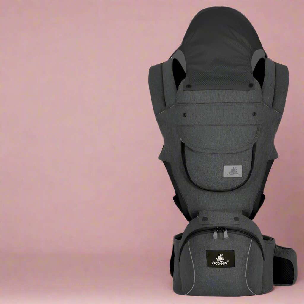 Porte-bébé physiologique gris