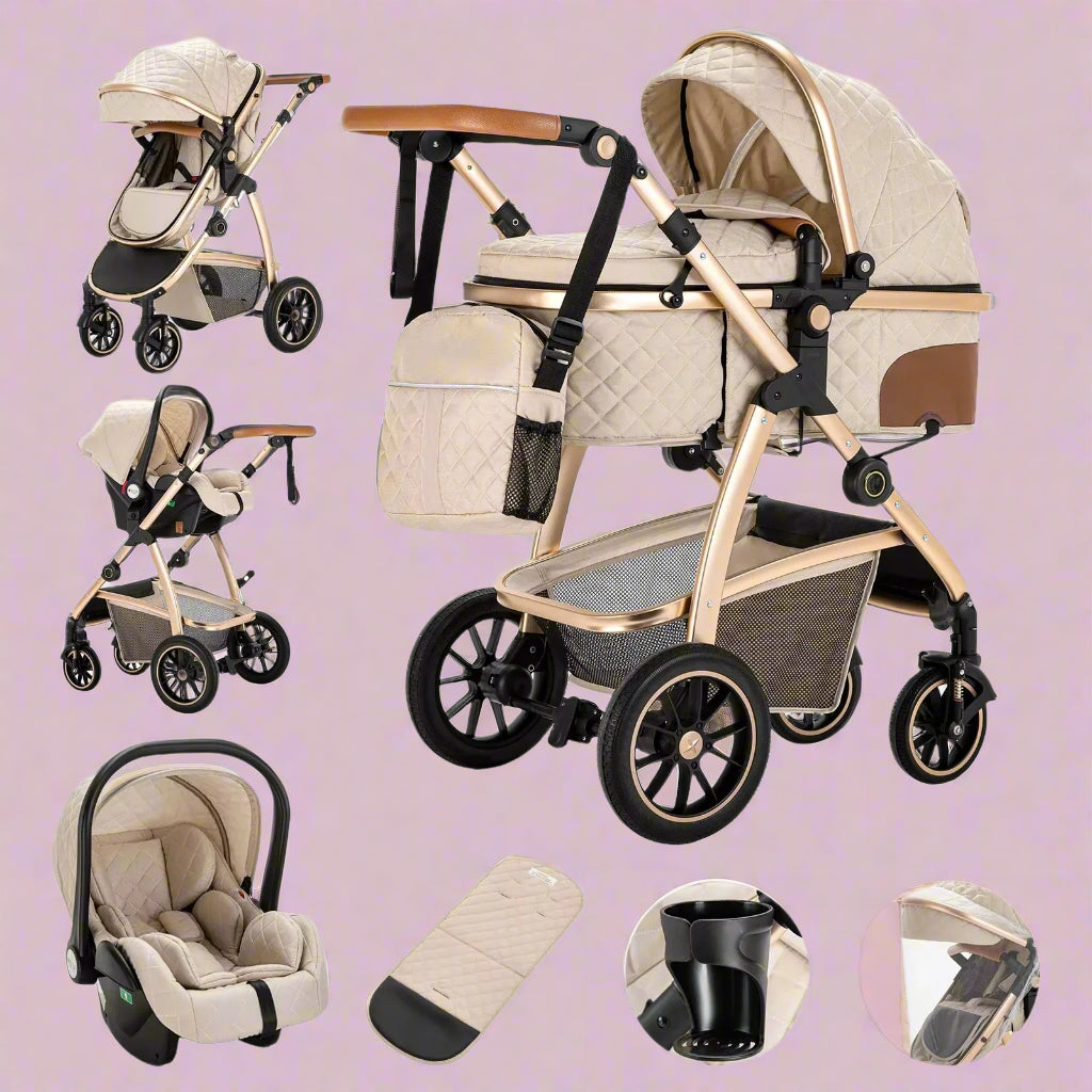 Poussette Trio beige