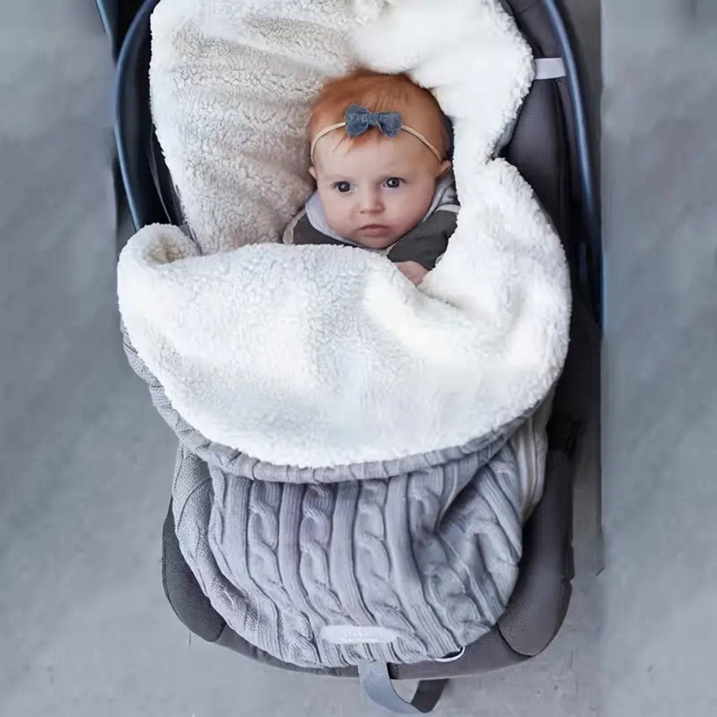 bébé enveloppé nid d'ange siège auto