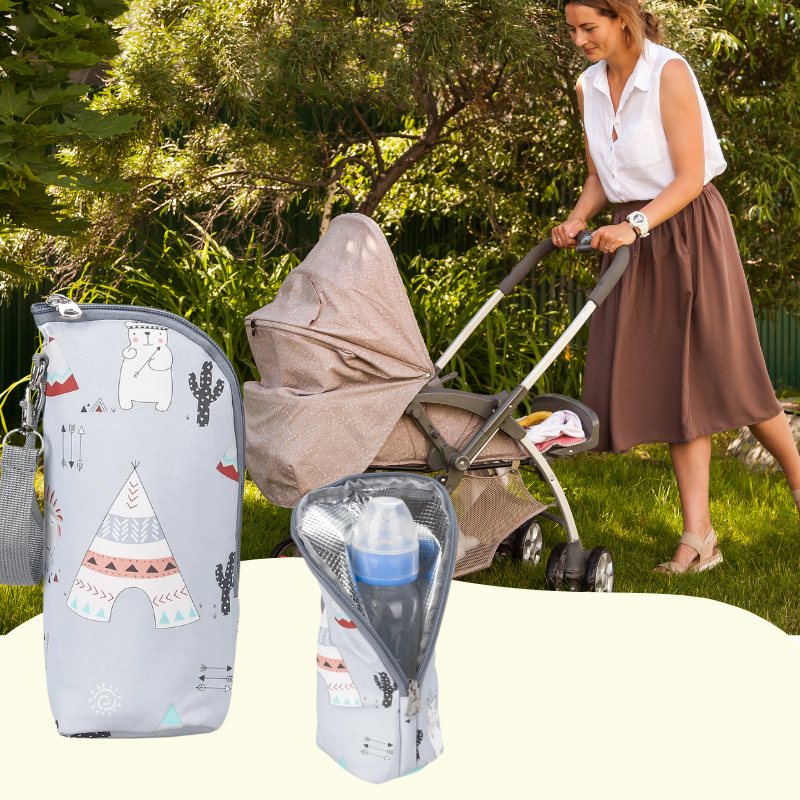 chauffe-biberon nomade garde lait chaud en balade