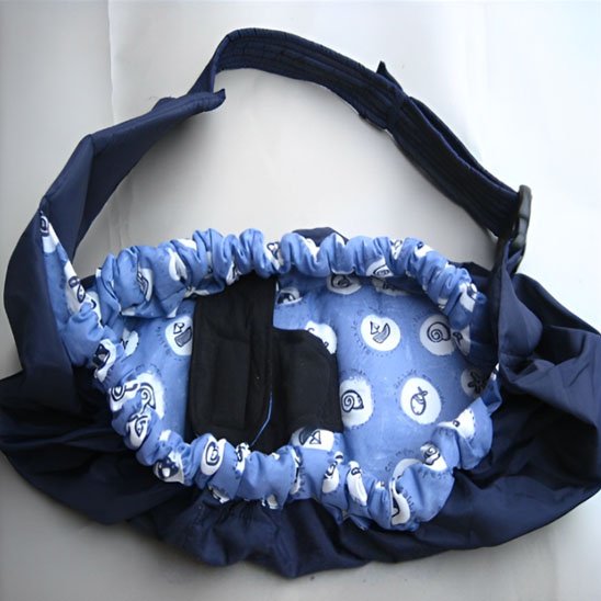 echarpe de portage ouvert bleu marine