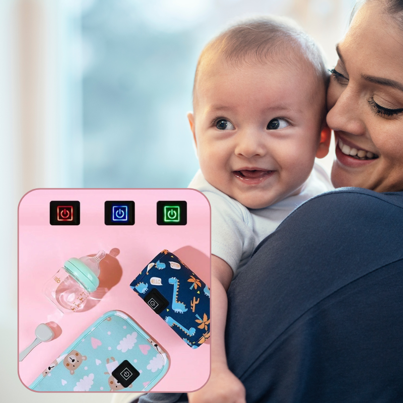 maman bébé chauffe-biberon nomade avec plusieurs niveaux de température