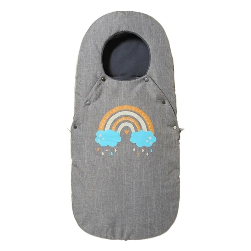 nid d’ange motif arc-en-ciel confortable