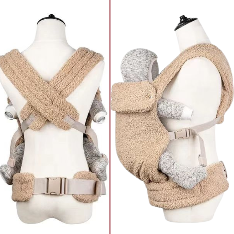 porte bébé position dos profil
