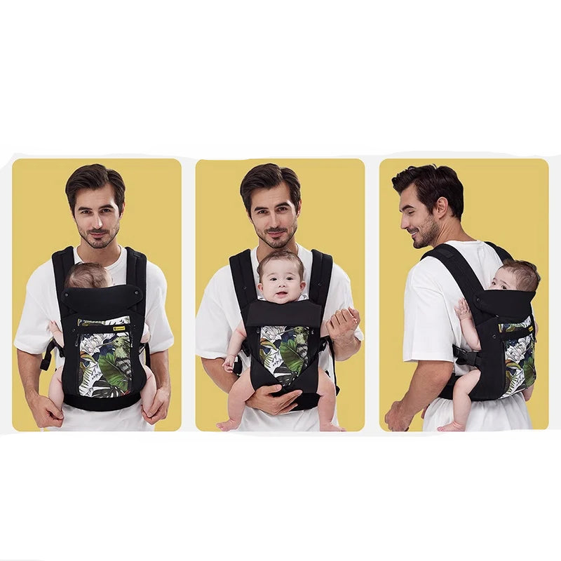 positions porte bEBE avec papa