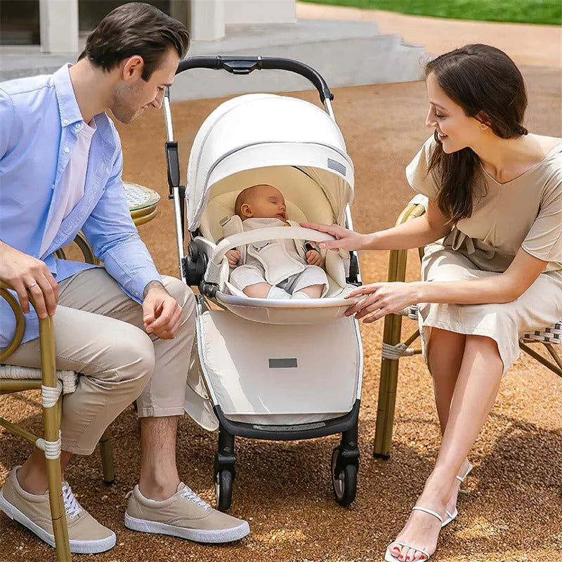 poussette 3 en 1 au milieu mama papa