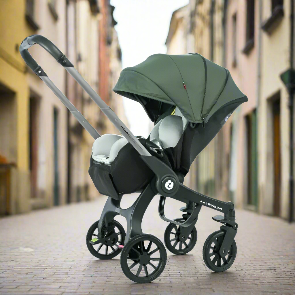poussette bebe vert militaire