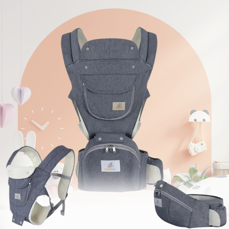 Trois positions porte-bébé physiologique