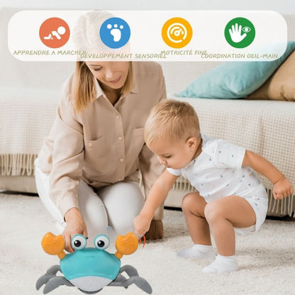 CrabyGo™ | Crabe marcheur interactif pour bébé