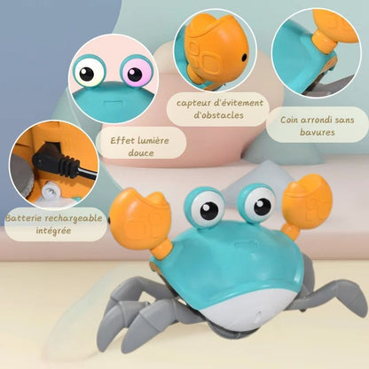 CrabyGo™ | Crabe marcheur interactif pour bébé
