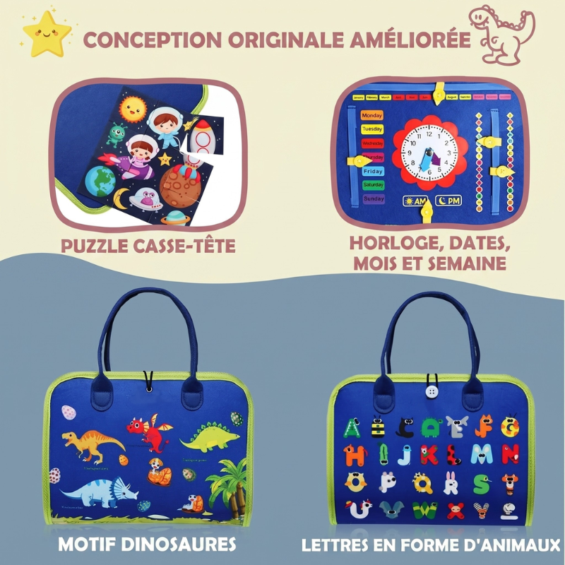 BusyBook™ |Le livre Montessori pour un Éveil Naturel