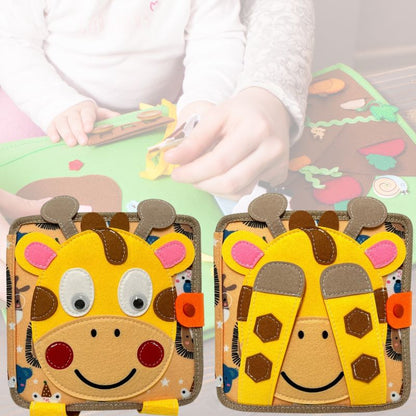 Girraf Livre™ | Livre éducatif en feutre pour des heures d’exploration sensorielle