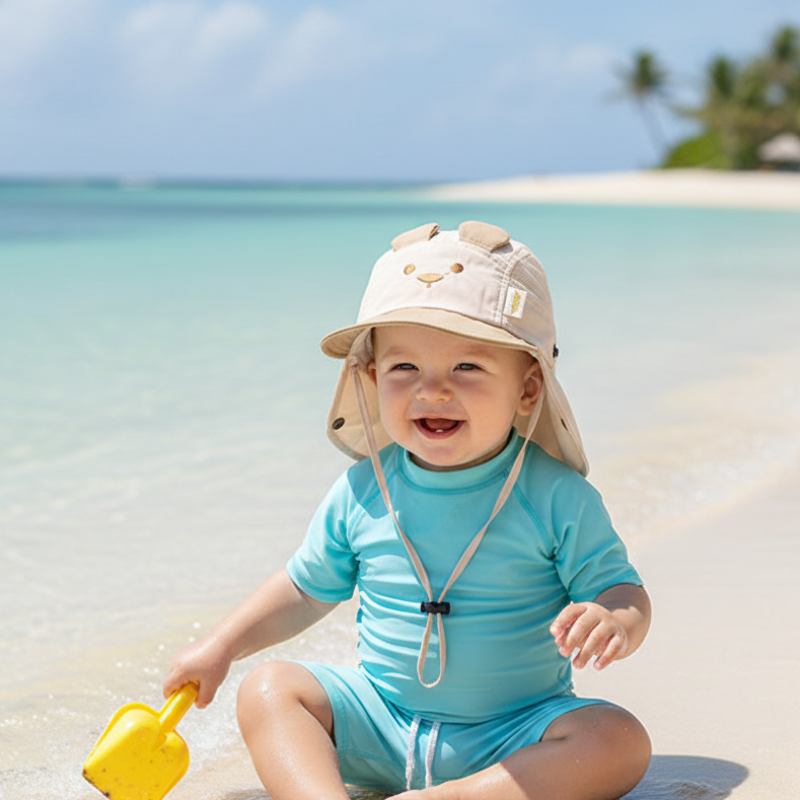 CHAPEAU ANTI UV BÉBÉ GARÇON plage