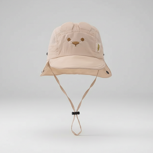 CHAPEAU ANTI UV BÉBÉ GARCON beige clair