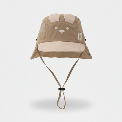 CHAPEAU ANTI UV BÉBÉ GARCON beige foncé