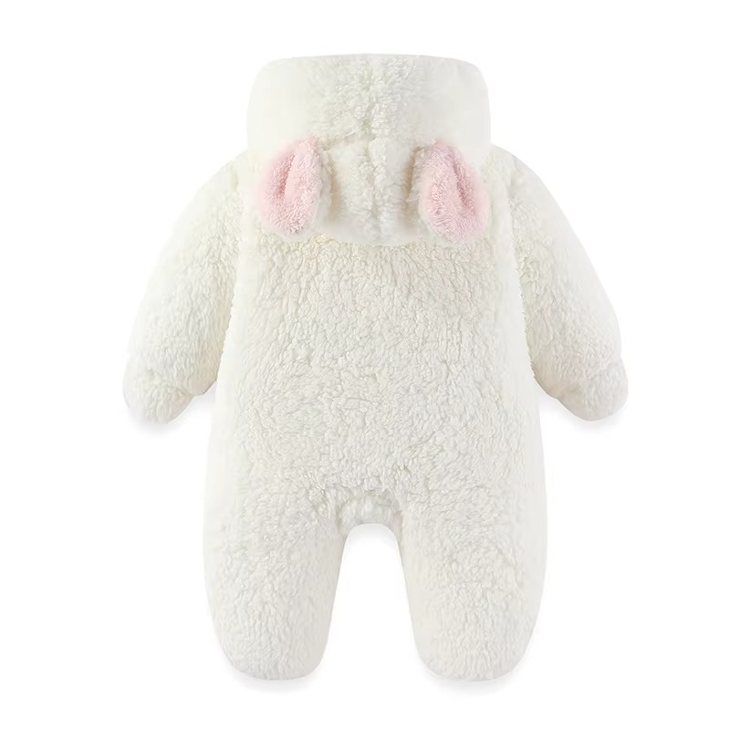 COMBINAISON HIVER BEBE 3MOIS blanche dos