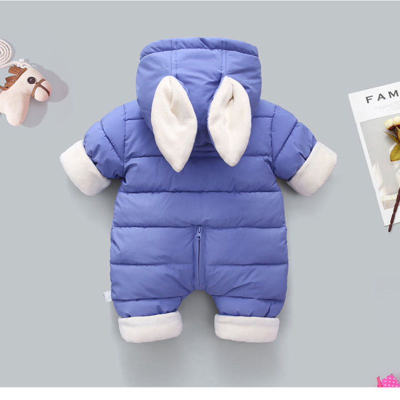 COMBINAISON HIVER POUR BEBE bleu dos 