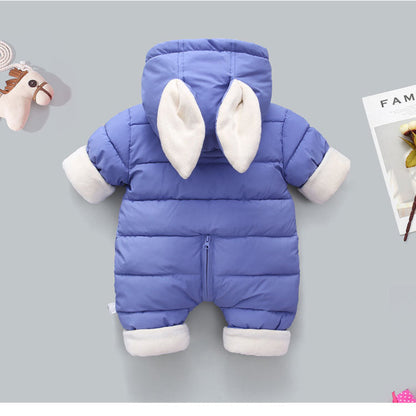 COMBINAISON HIVER POUR BEBE bleu dos 