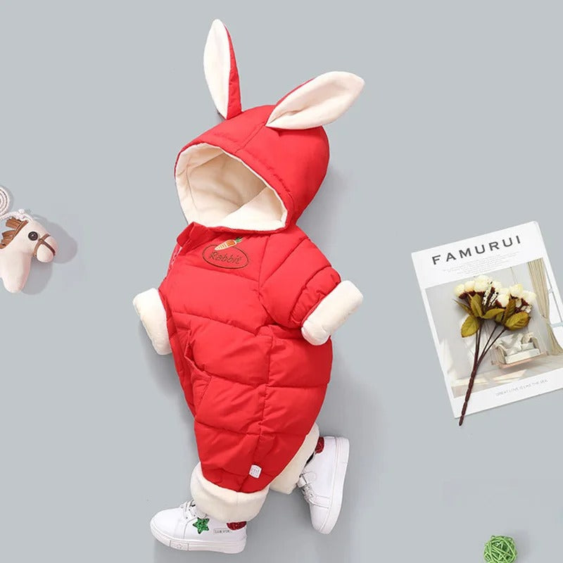 COMBINAISON HIVER POUR BEBE rouge profil