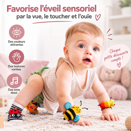 BabyFun™ | Les Premiers Hochets Sensoriels de Bébé
