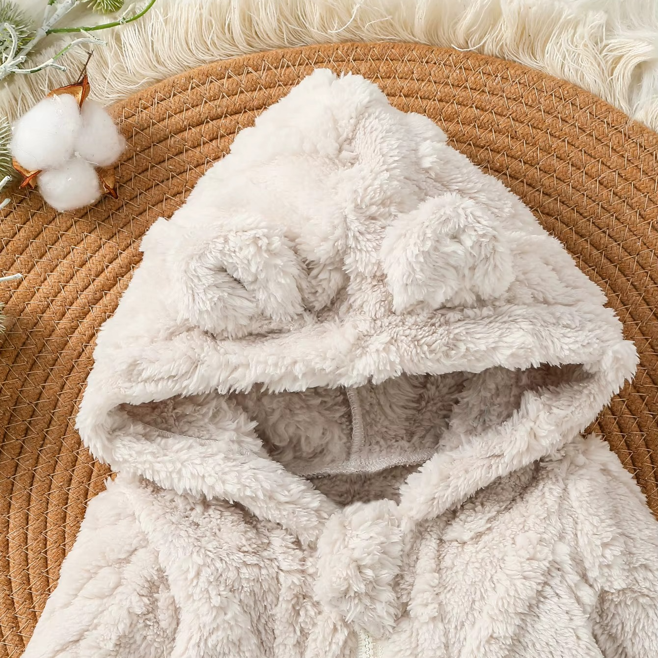 Combinaison hiver bebe garcon avec capuche