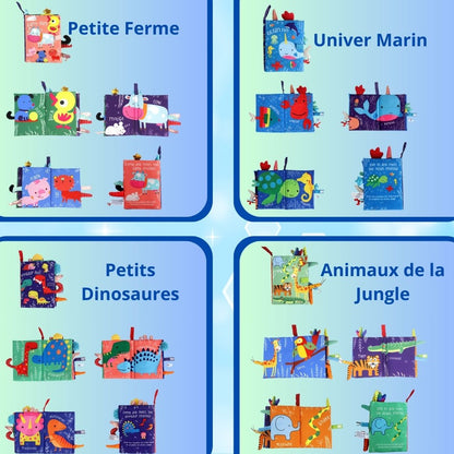 AnimalsBook™  |  Livre d'animaux éducatif en tissu