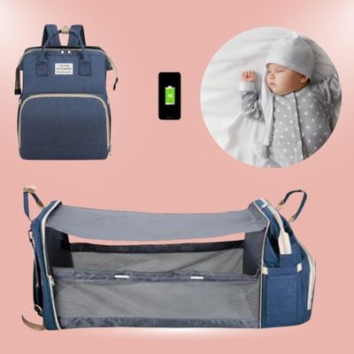 Sac à Langer 3 en 1 - Doux Berceau - Sac a langer bebe - sac a dos a langer,  Lit Bébé Portable