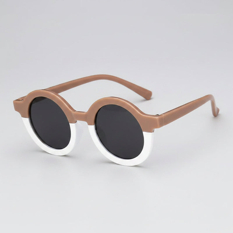 LUNETTES DE SOLEIL POUR BEBE marron blanc