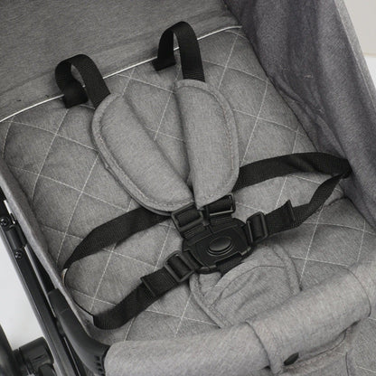 Poussette canne compacte avec ceinture de sécurité

