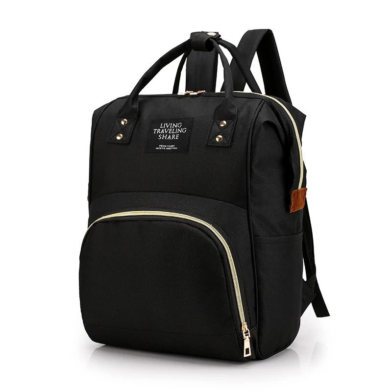 sac à langer sac à dos noir