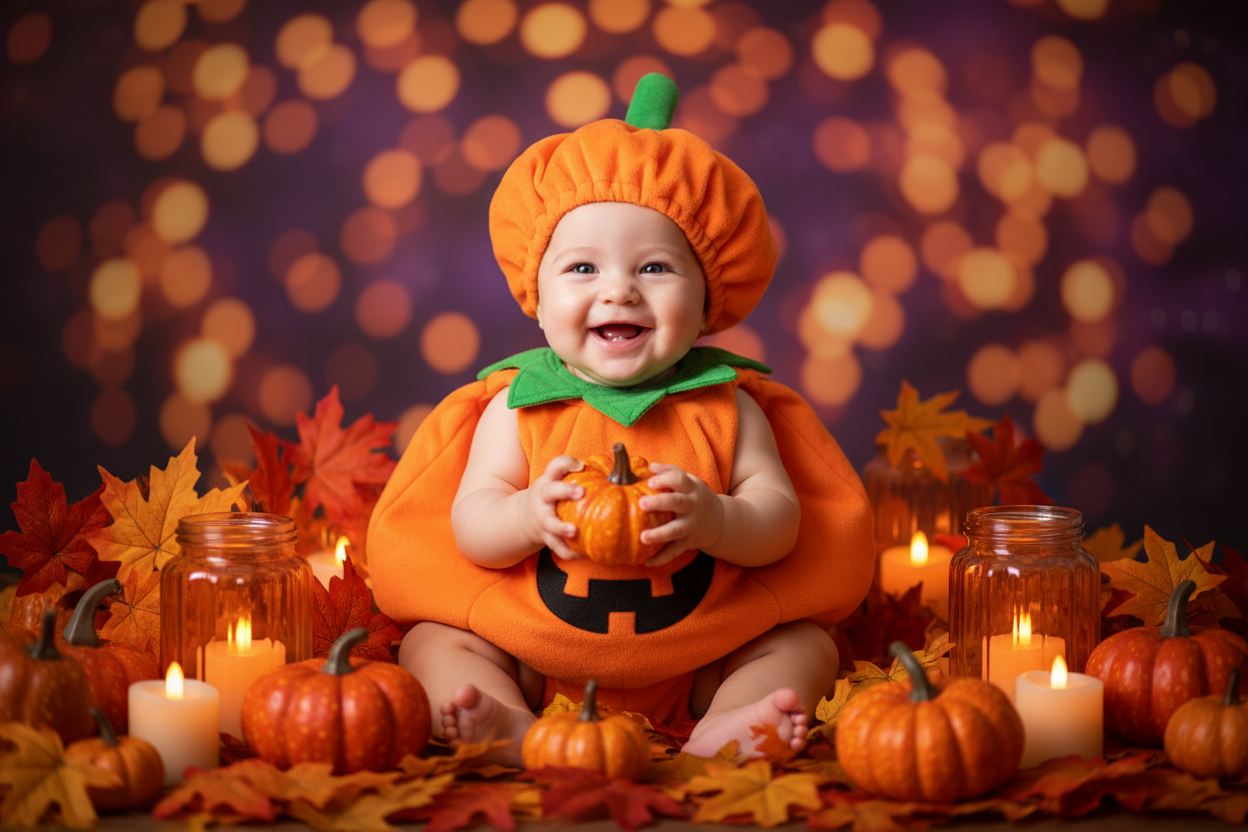 Bébé Halloween citrouille