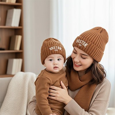 Bonnet bebe garcon hiver  , maman et bébé