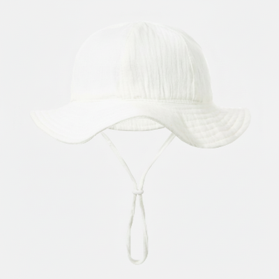 chapeau bébé anti uv blanc