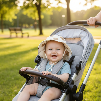 chapeau bébé anti uv sécuritaire