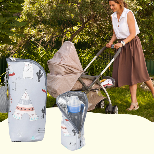 chauffe-biberon nomade garde lait chaud en balade