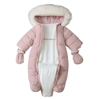 combi pilote bebe fille rose devant ouvert 