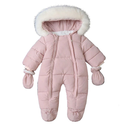 combi pilote bebe fille rose confortable et chaud