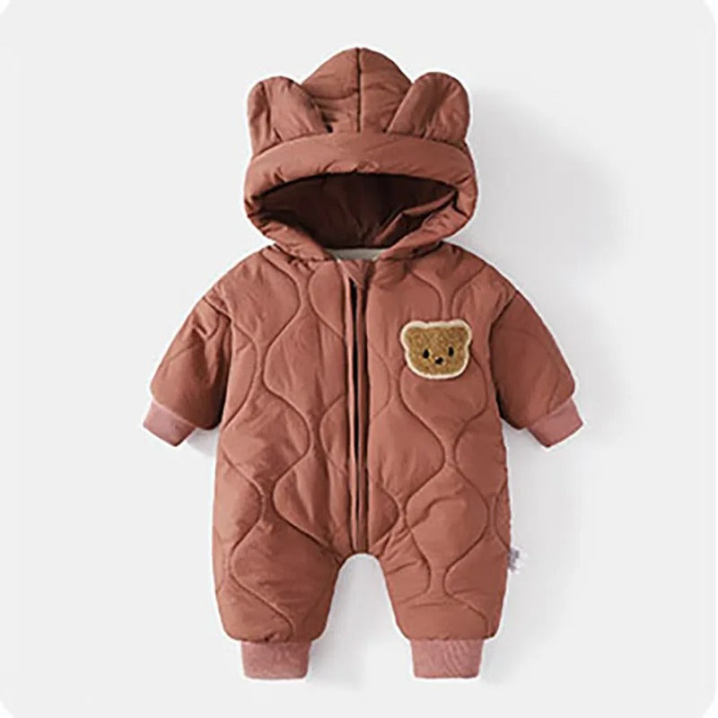 combinaison bébé garçon hiver marron