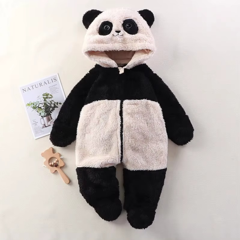 combinaison hiver bébé garçon panda confortable