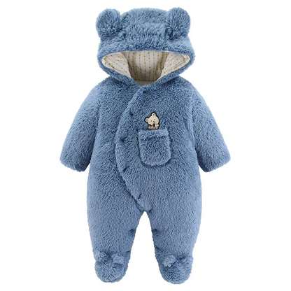 combinaison hiver pour bebe bleu confortable