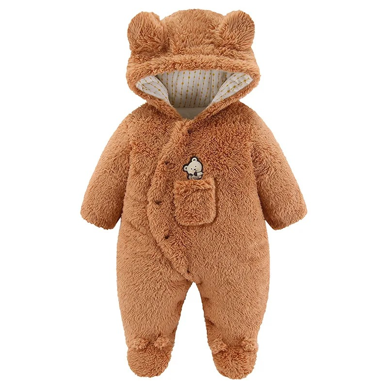 combinaison hiver pour bebe marron