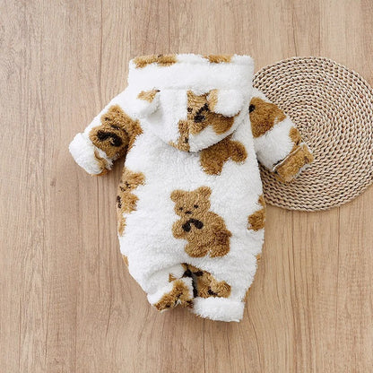 dos du nid d’ange bébé imprimé petit ours