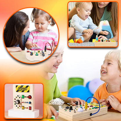 BabyBord™ | Tableau en bois d'activité Montessori