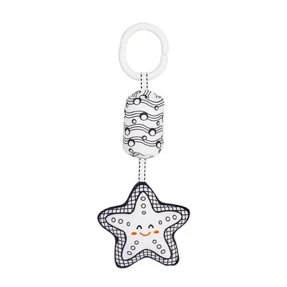  jouets poussette bebe noir et blanc étoile de mer