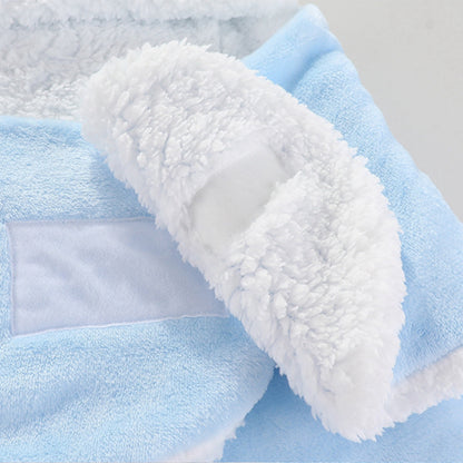 large fermeture velcro nid d'ange cosy blanc