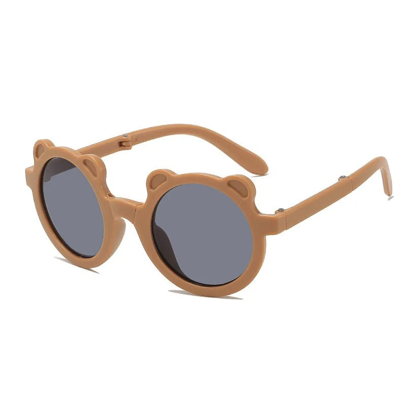 lunettes soleil bebe marron