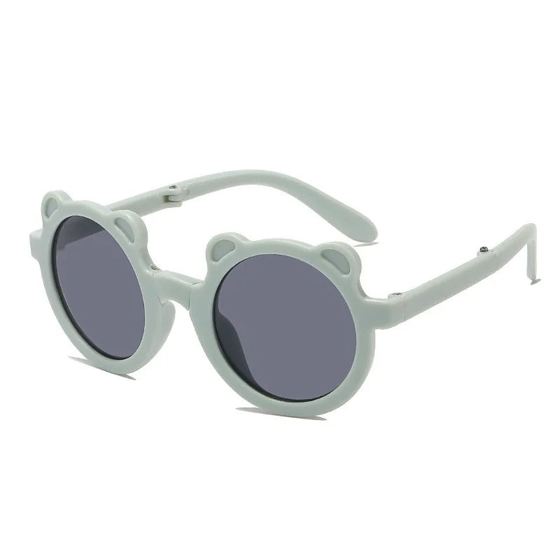 lunettes soleil bébé pliable  bleu