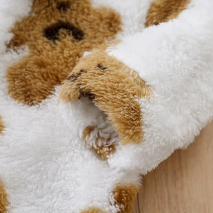 manche du nid d’ange bébé imprimé petit ours